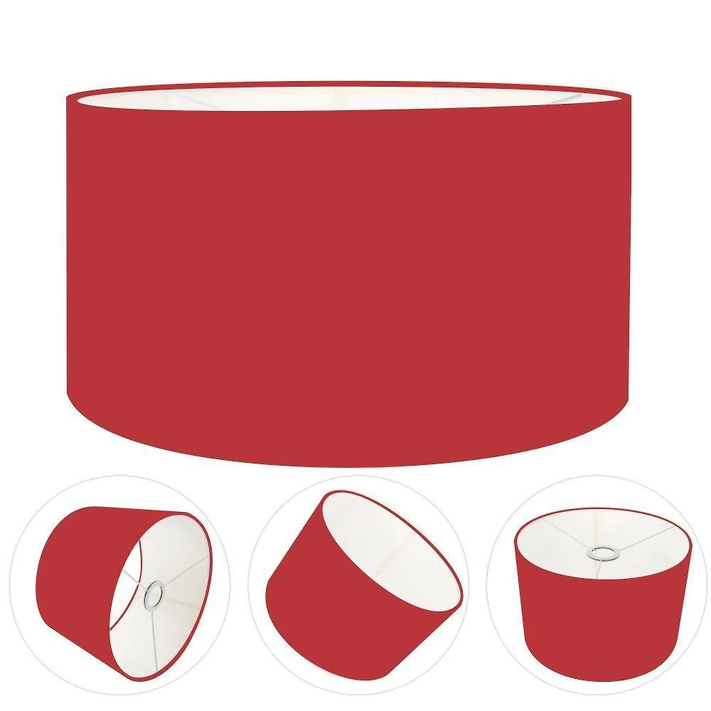 Cúpula Abajur Cilíndrica Cp-7026 ø55x25cm Bordô