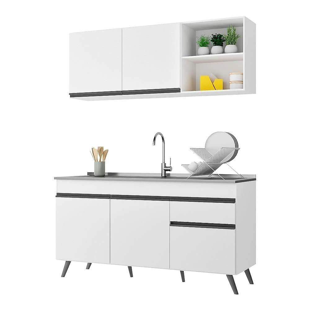 Armário De Cozinha Compacta Veneza Multimóveis Mp2079.964 Branco