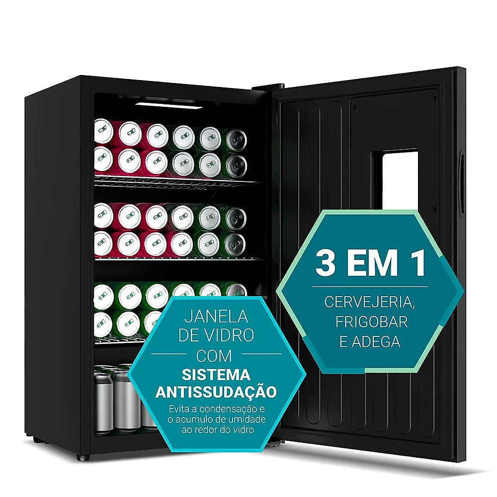 Cervejeira PCV10A 100L 3 em 1 Display Digital Philco 110V