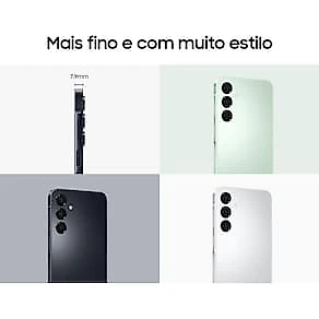 Smartphone Samsung Galaxy A16 Verde Claro, 256GB, 8GB RAM, Câmera de até 50MP, Tela 6.7", NFC, IP54, Bateria 5000 mAh e Processador Helio G99 CEL. SAMS GALAXY A16 4G 256GB VERDE CLARO