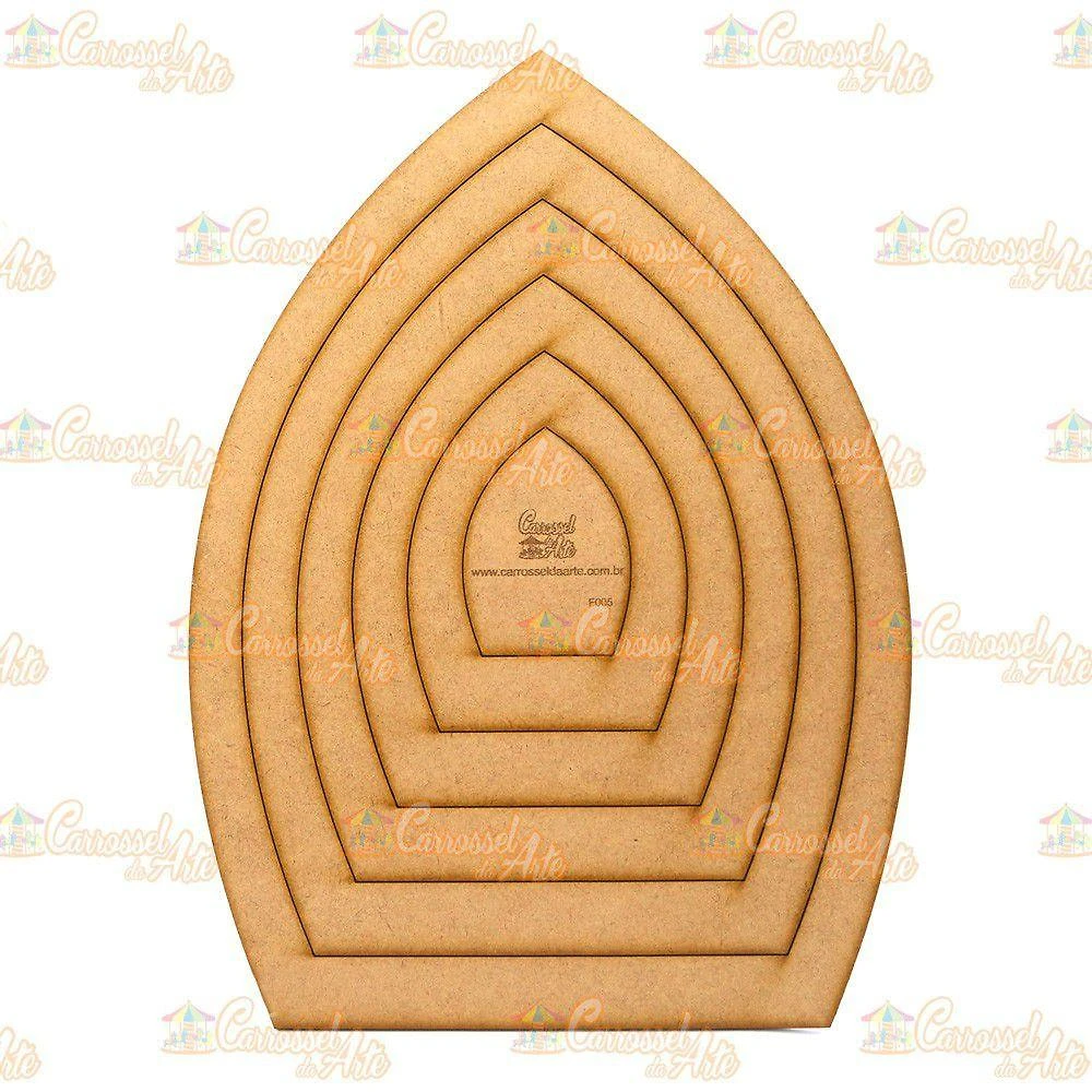 Gabarito Flor Gigante Mdf F005