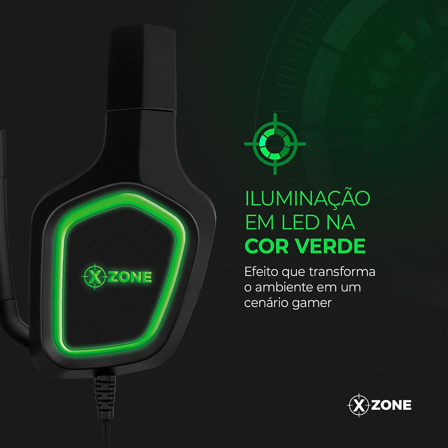 Headset Led Gamer Xzone GHS-02 HEADSET GHS-02 NA HEADSET P3