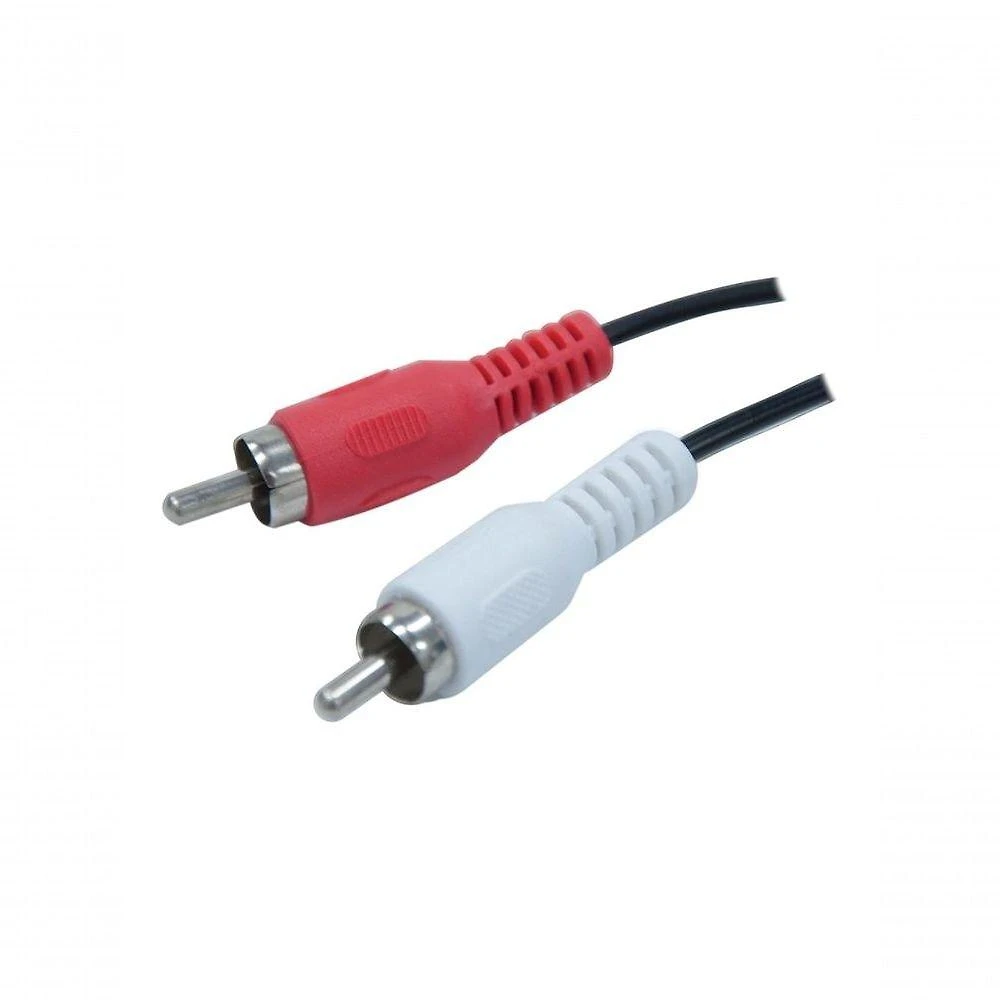 Cabo de Áudio RCA Evus C-013 para Som Estéreo 2 Vias 2 Macho X 2 Macho 1 e 5m