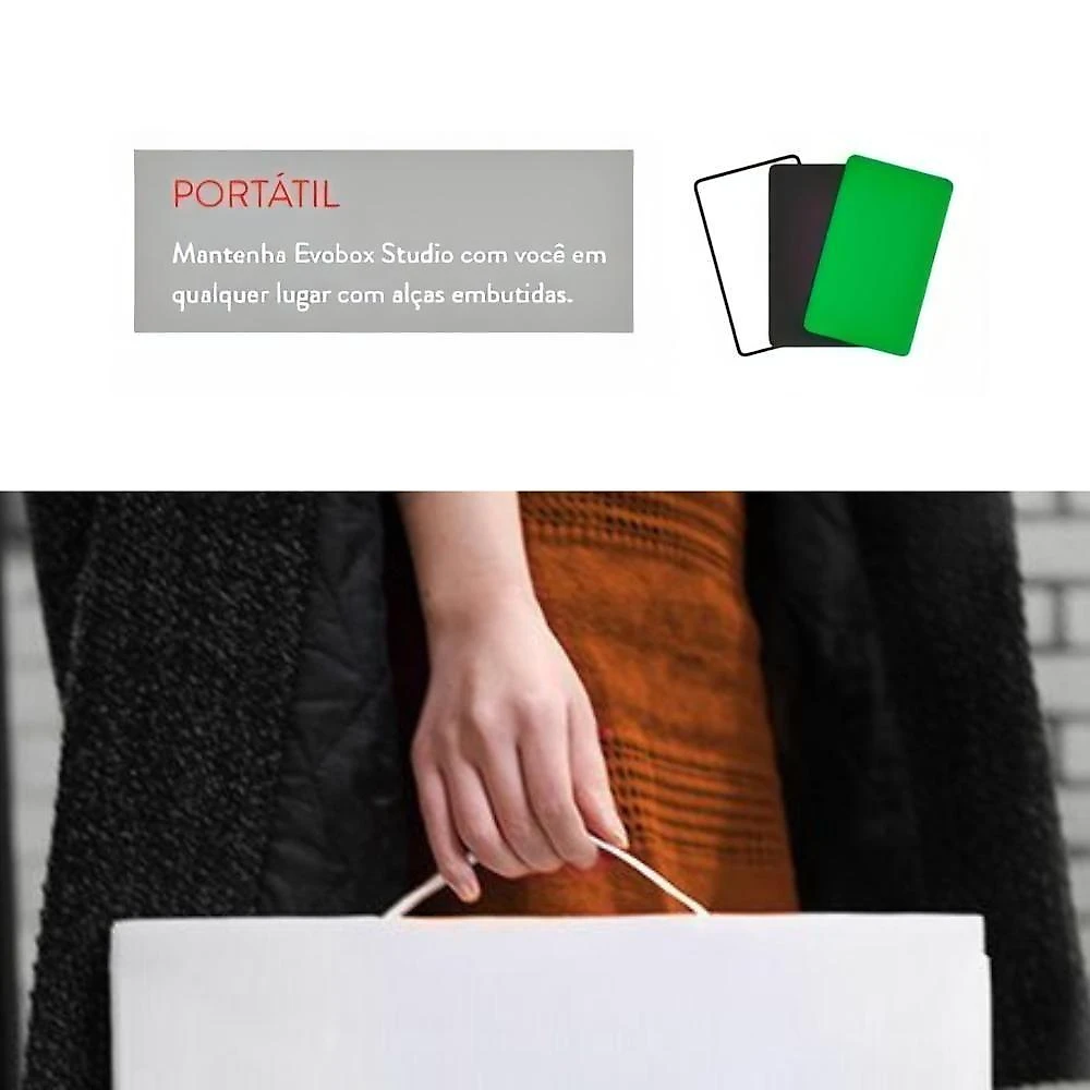 Mini Estúdio Evobox Plus Portátil P/ Fotografar Produtos