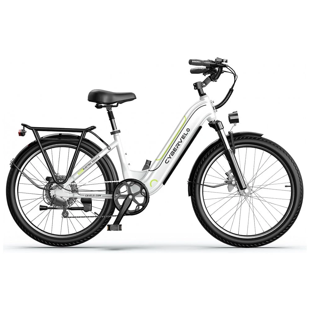 Miniatura Bicicleta Elétrica Cybervelo 1000 Peak para Adultos, Autonomia de até 80 Milhas com Bateria Removível, E-Bike Elétrica de 26 Polegadas com 7 Velocidad