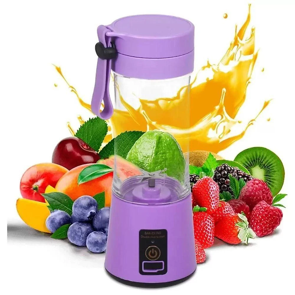 Mini Liquidificador Usb Recarregável 6 Lâminas 380ml