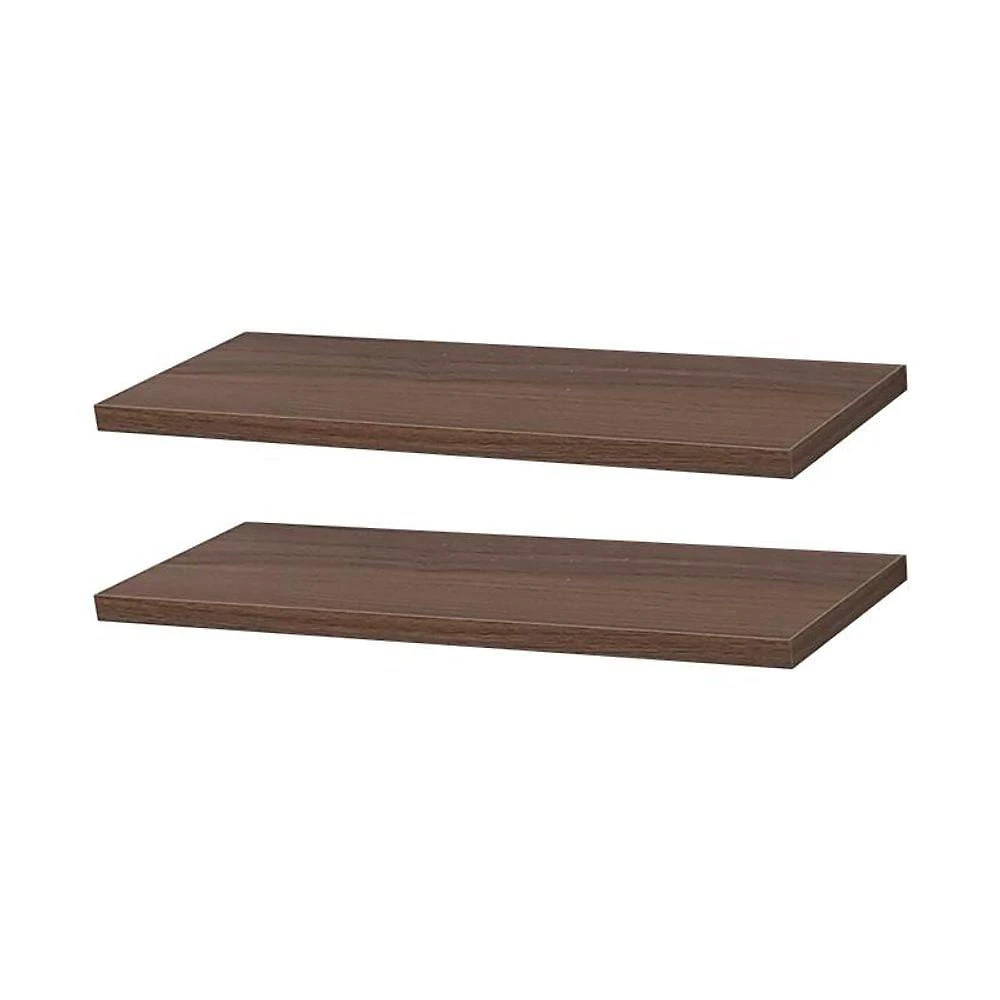 Prateleira Kit 2 40X10CM MDP Suporte Invisível Moderno Marrom Mercado das Prateleiras