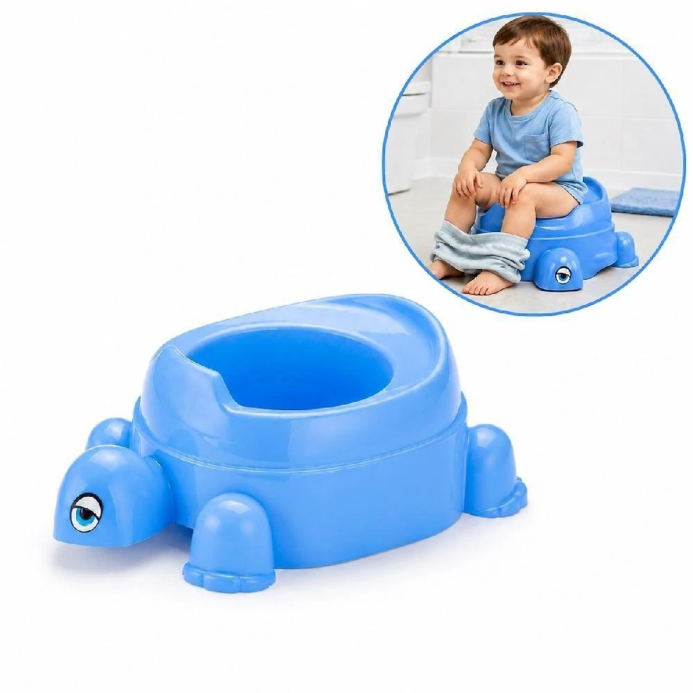 Troninho Infantil Tartaruga Azul Assento Anatômico para Desfralde Azul Yeet