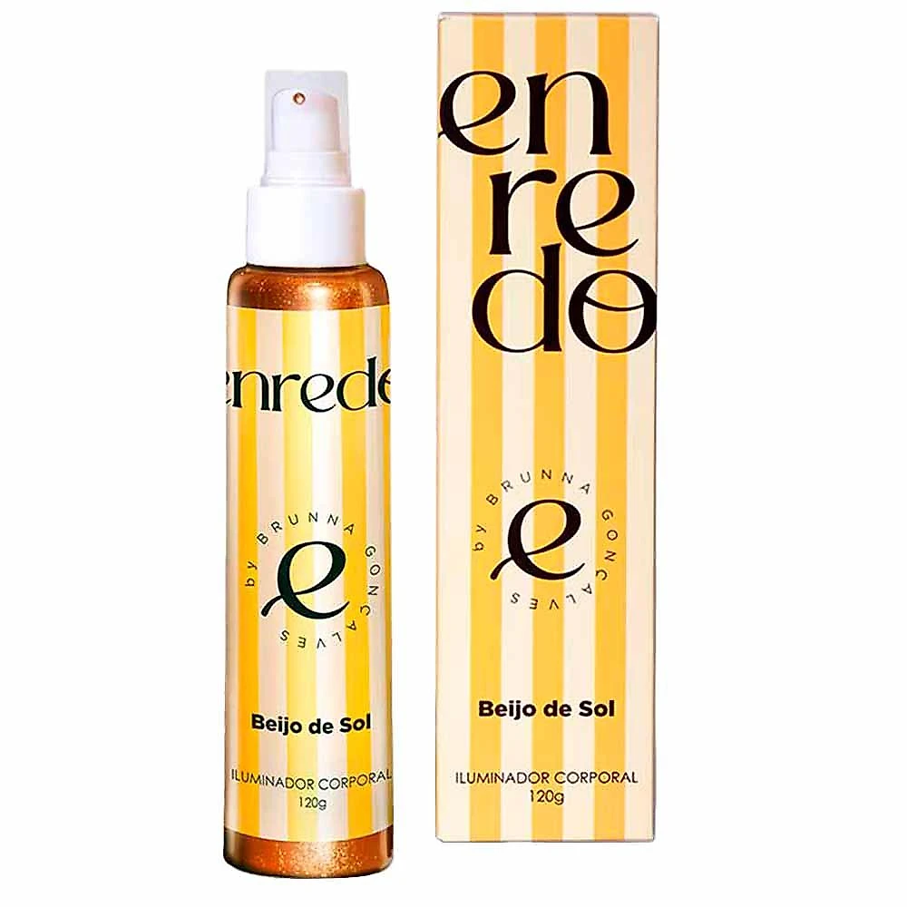 Iluminador corporal beijo de sol enredo by brunna gonçalves 120ml