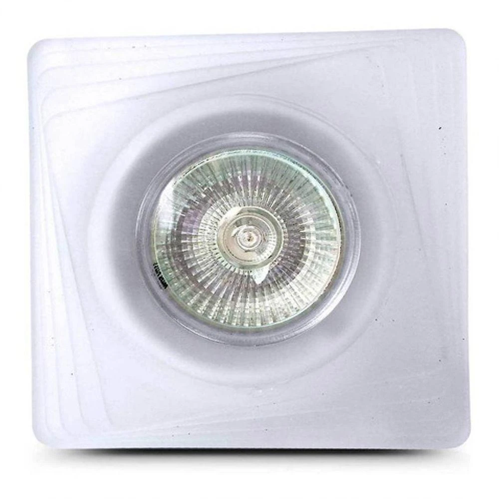 Spot Embutir Branco Quadrado Vidro Com Led 4,8w Led Cor Da Lâmpada 4000k