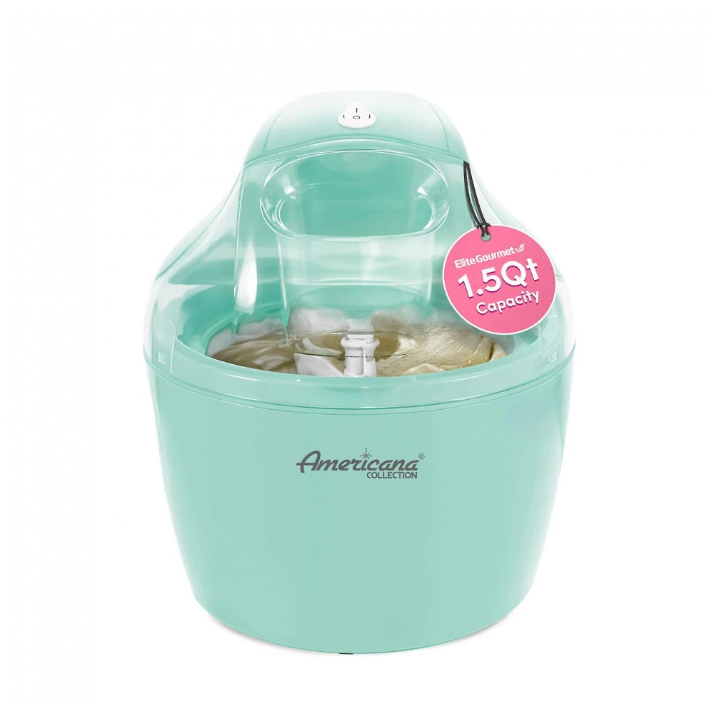 Sorveteira Elétrica Elite Gourmet Americana Collection EIM-1432M Verde Menta 1,42L Automática 120V