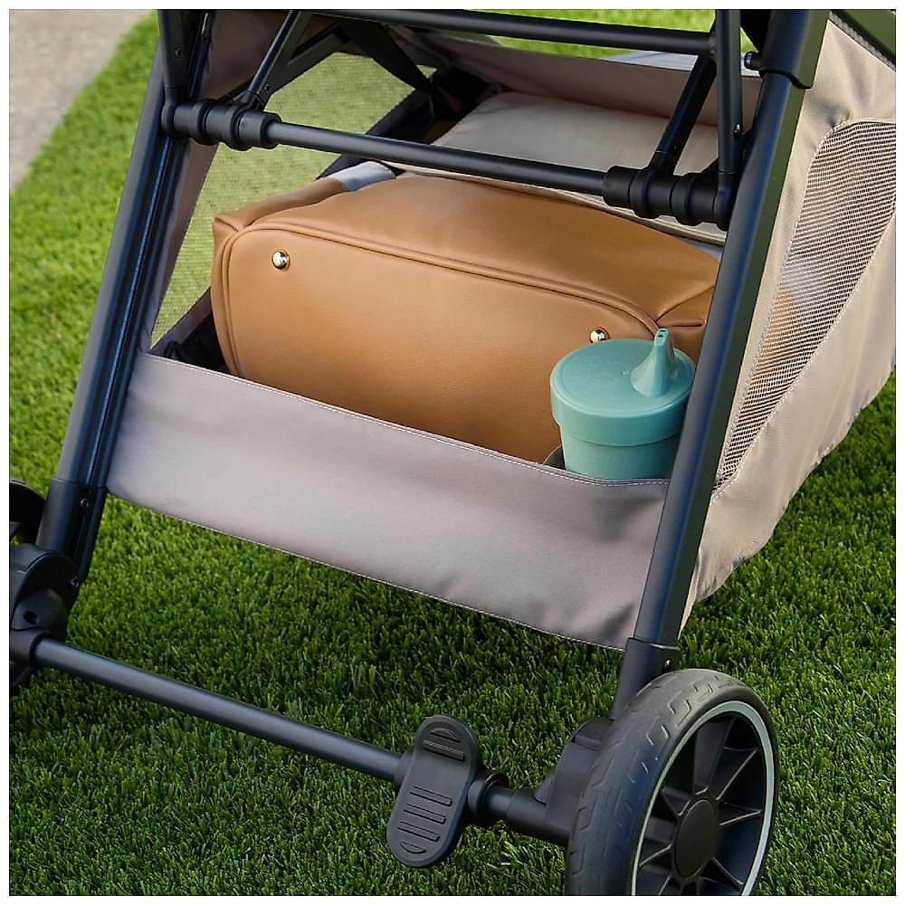 Carrinho Britax Juniper+ Teca Sistema de Viagem Compacto com Cadeirinha Compatível