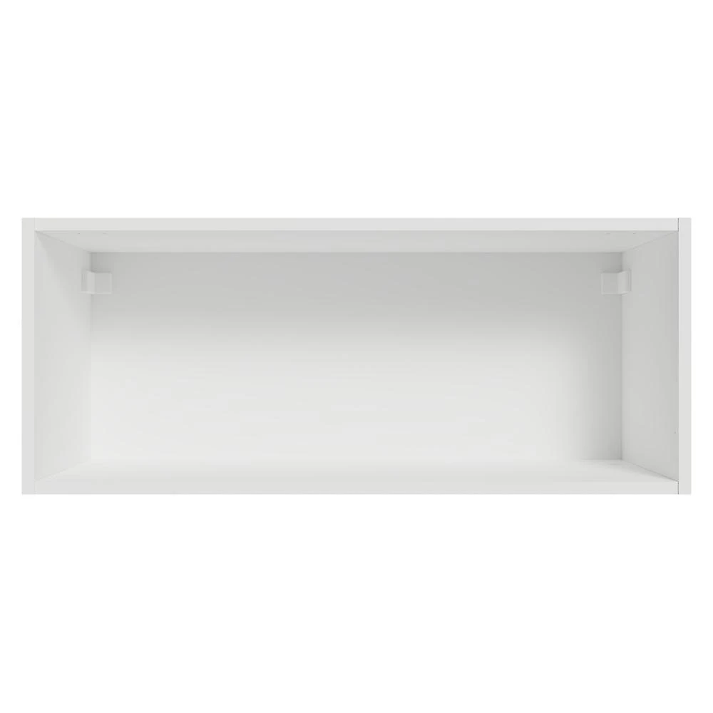 Armário aéreo para quarto 80 cm 1 porta basculante branco neo madesa