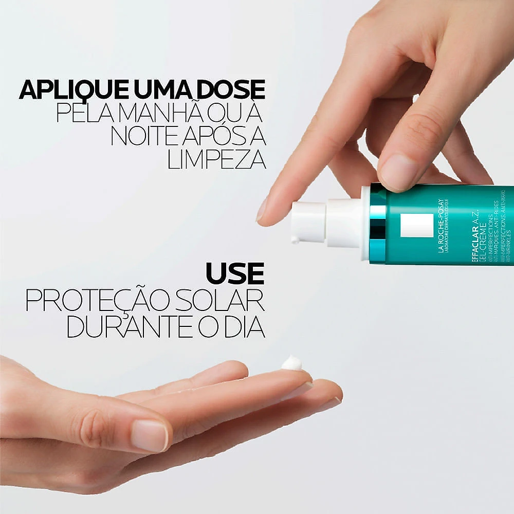 Effaclar A.Z. Gel Creme Facial La Roche Posay Tratamento Anti-Imperfeições Antimarcas e Antirrugas 40ml