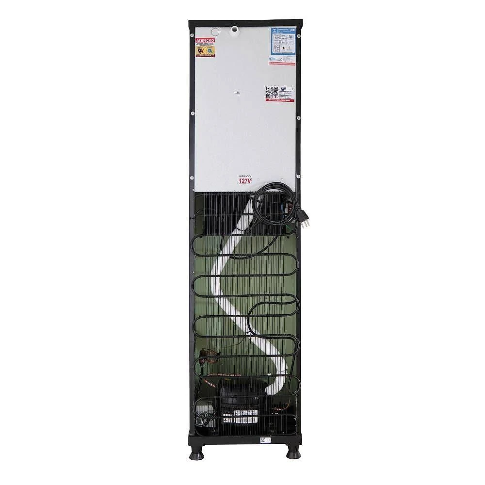 Bebedouro industrial de coluna kx02-c ng 2t bk Água gelada e natural black 110v