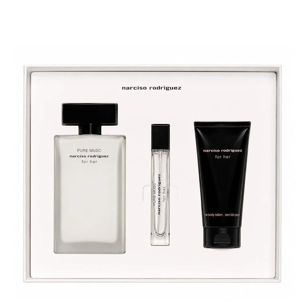 Kit Perfume Feminino Pure Musc Narciso Rodriguez Eau de Parfum 100ML + 50ML + 10ML
