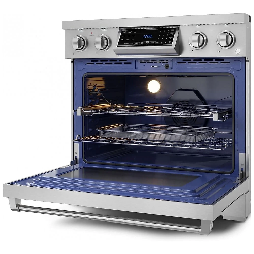 Fogão Elétrico Thor Kitchen Gordon Ramsay Inox 91 cm Profissional Touch Control 5 Bocas 240V