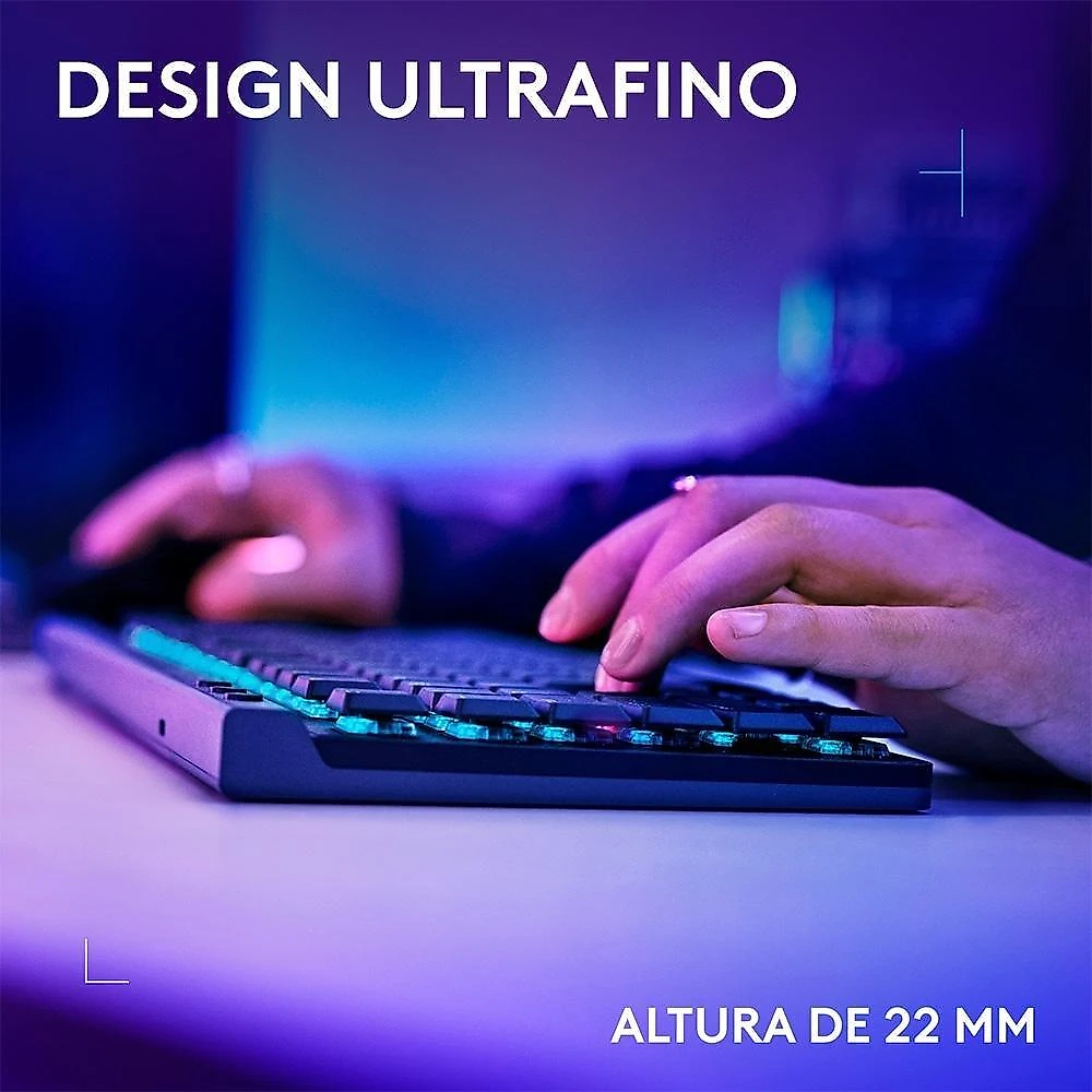 Teclado Sem Fio Mecânico Gamer Logitech G515, RGB, Bluetooth, com Design TKL,Tecnologia Lightspeed, Preto - 920-012423