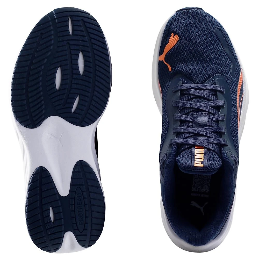 Tênis Puma Pounce Lite Running Juvenil Marinho / Laranja - 34