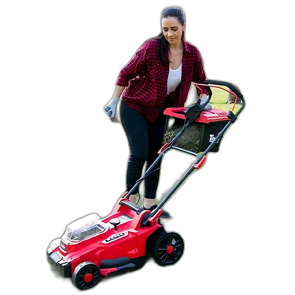 Cortador grama toyama 36v tbt18+18lm370-k brushless 4.0ah