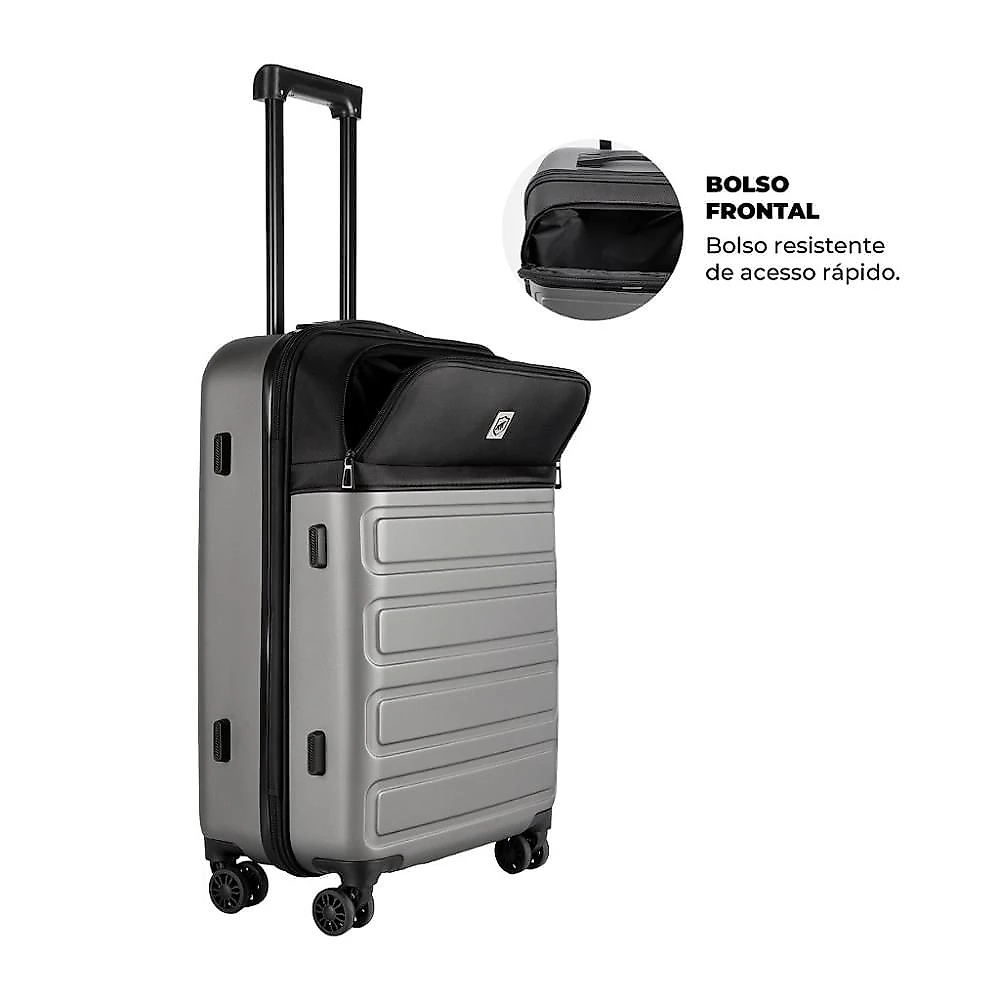 Mala de Viagem Armor com Rodas 360° - Média - Gshield