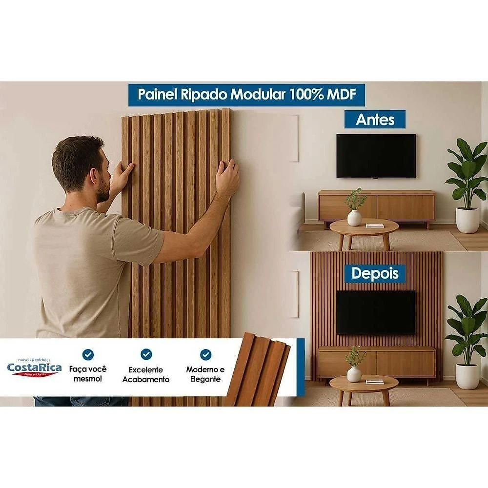Cozinha Modulada Divina 2 Portas 2 Gavetas MDF 120CM Cinamomo com Titanium MGM