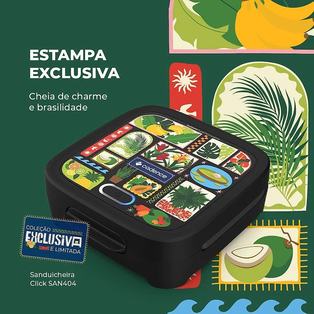 Sanduicheira Cadence SAN404-220 800W Verde 220V