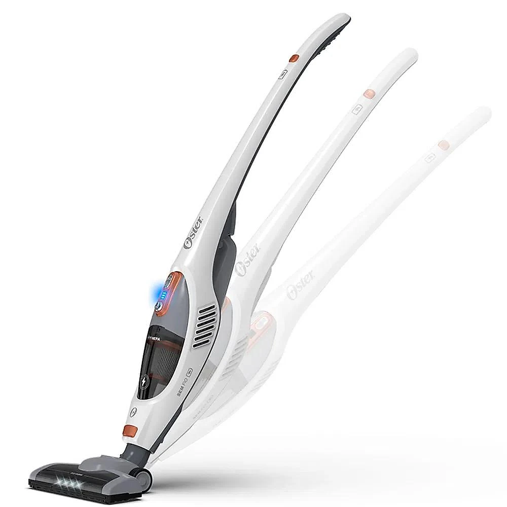 Aspirador de Pó Oster Vertical Sem Fio White Duo Clean 2 em 1 Bivolt OASP645 Bivolt