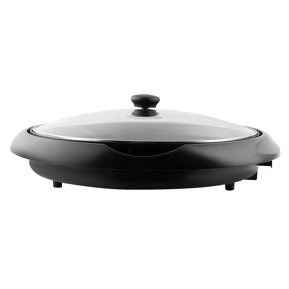 Grill elétrico britânia bpe01 top com chapa ondulada antiaderente e tampa de vidro 1200w preto 110v