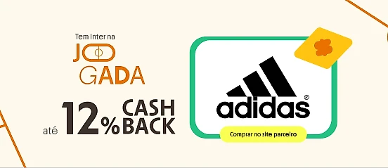 ADIDAS COM ATÉ 12% DE CASHABCK