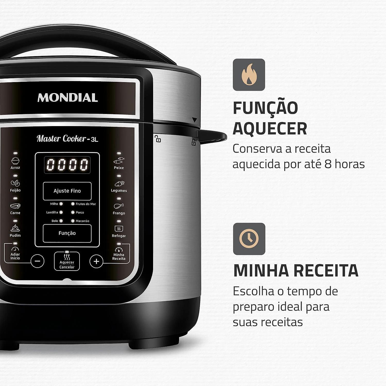 Panela de Pressão Elétrica Mondial Digital Master Cooker PE-40 127V