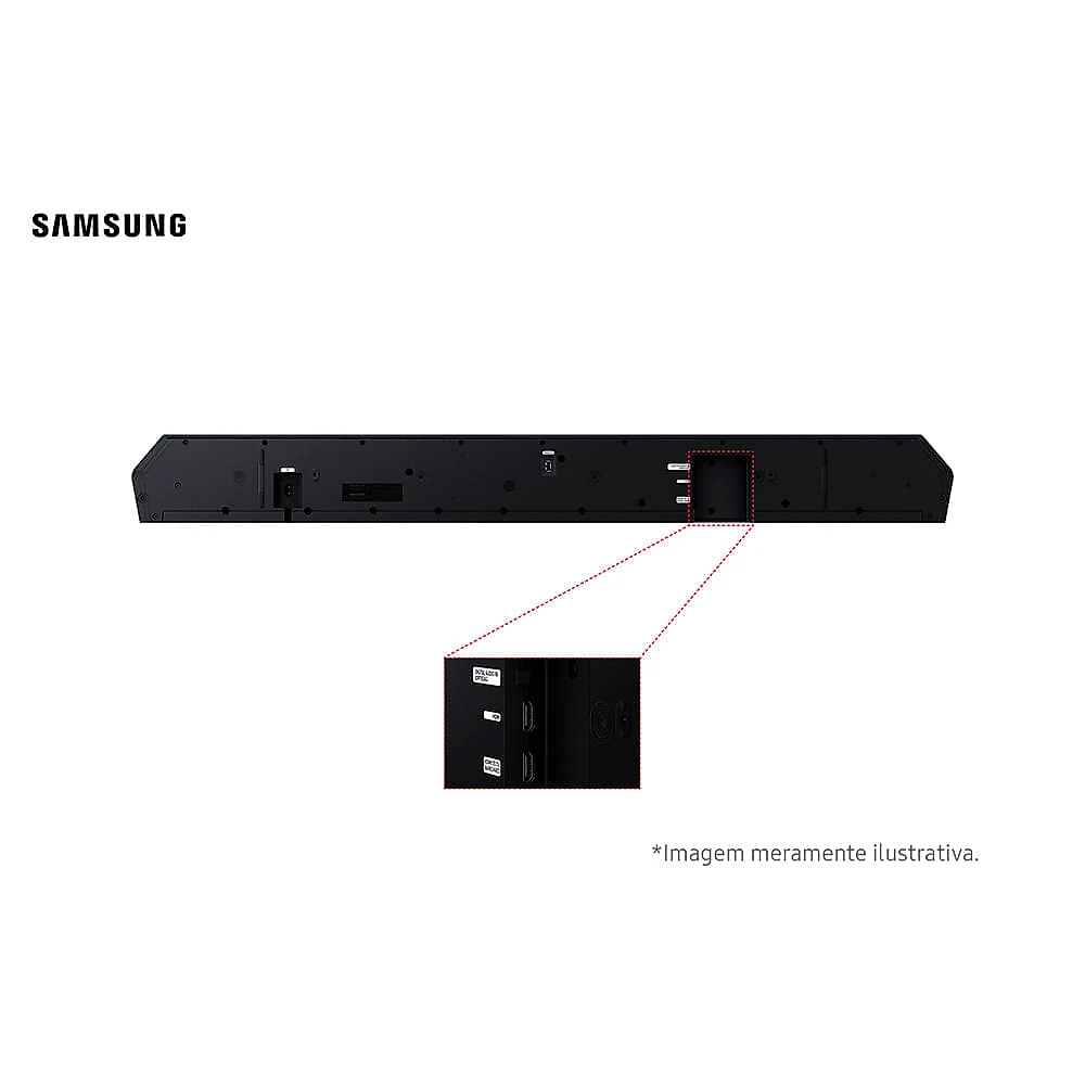 Soundbar Samsung Série Q com 5.1.2 canais e Subwoofer 2026 - HW-Q800H Bivolt