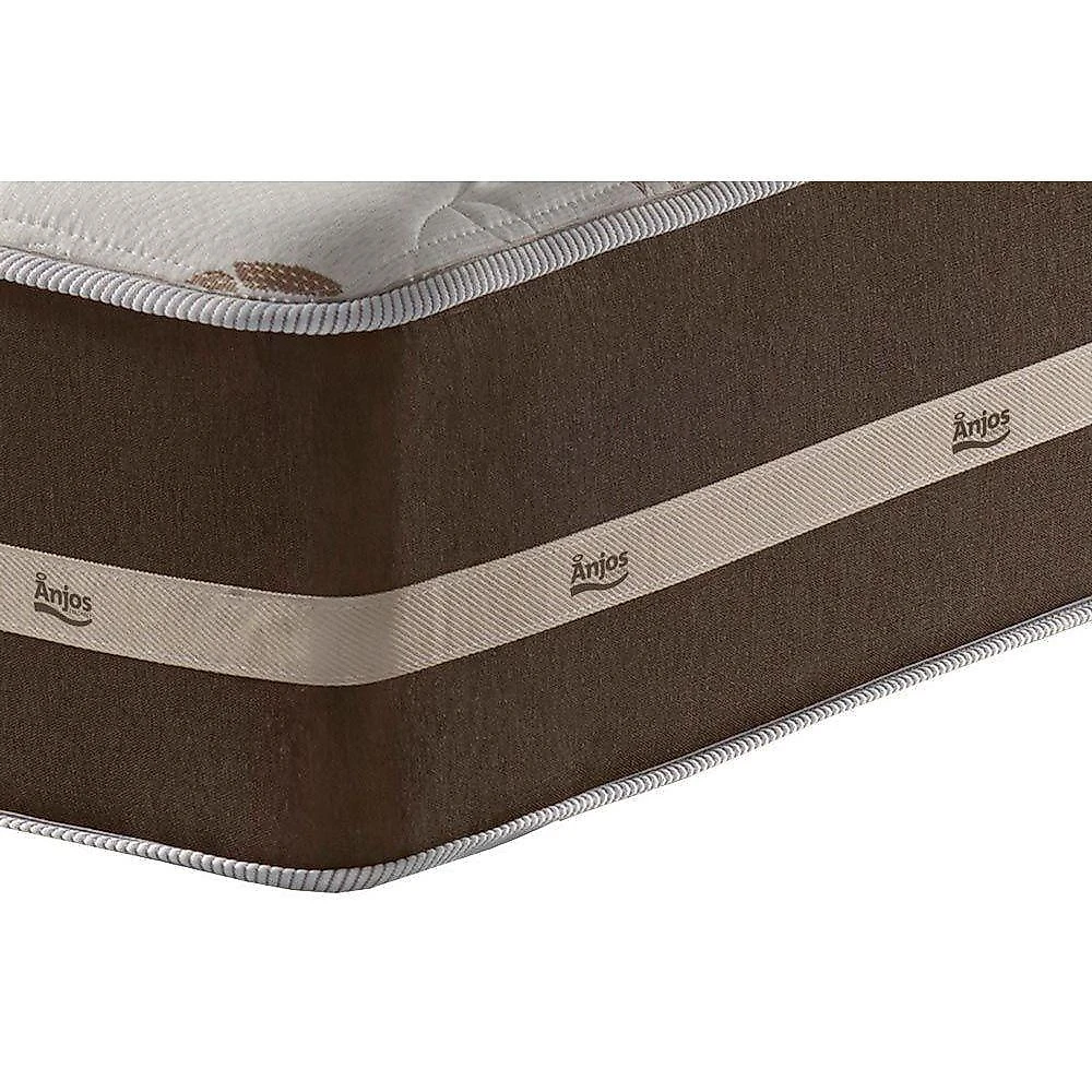Conjunto Box Baú Solteiro: Colchão Molas D Angelis Anjos Ensacadas Classic + Base Crc Courano Branco (88x188)
