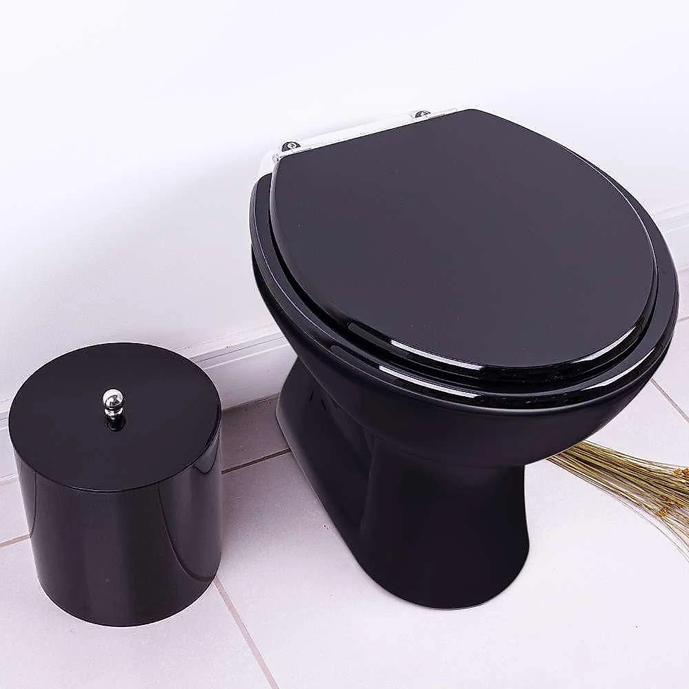 Assento Sanitário Fiore Preto Para Vaso Incepa