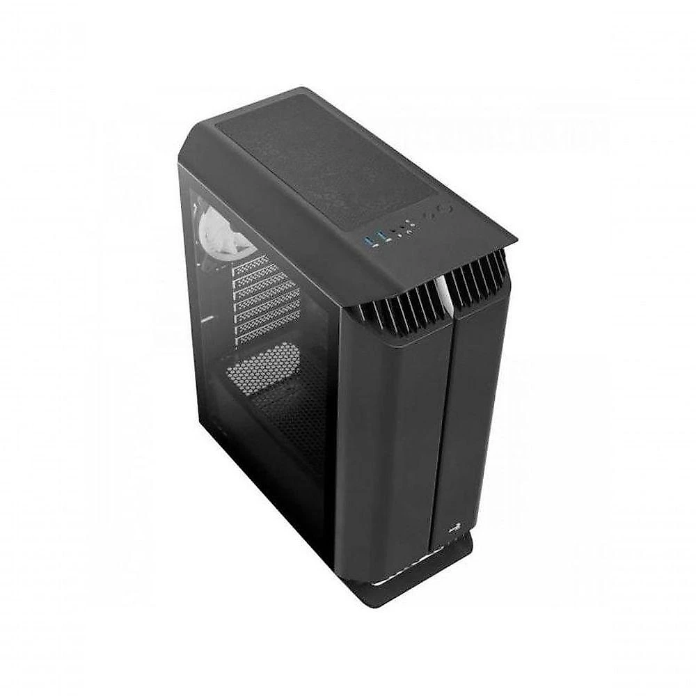 Gabinete Gamer Aerocool Gladiator Preto Rgb Lateral Vidro