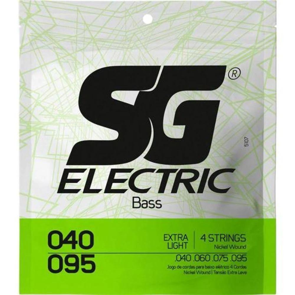 Encordoamento para Contrabaixo .040 EXTRA LIGHT NÍQUEL [F002] para 4 Cordas Aço Niquelado NPS