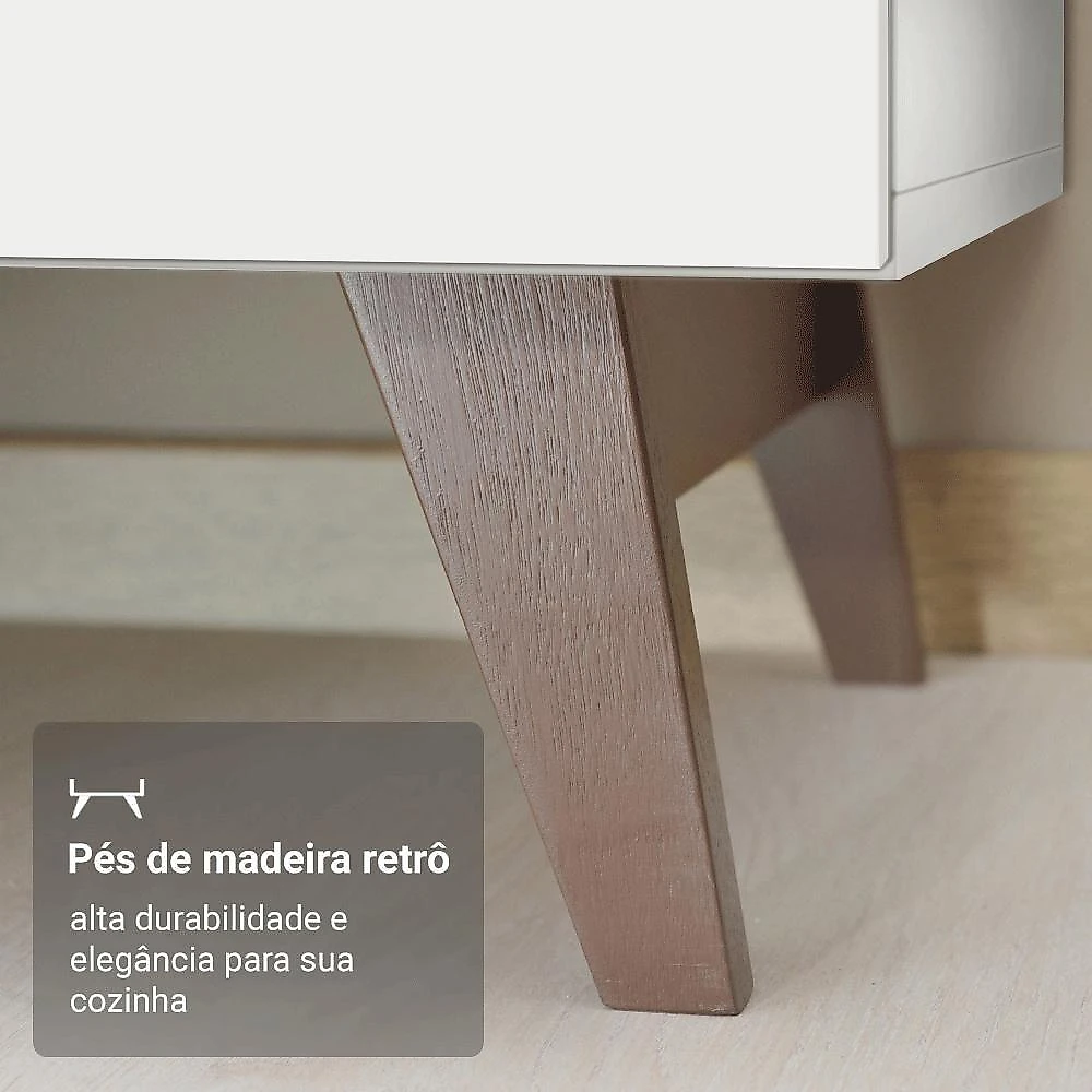 Armário De Cozinha Compacta 190cm Reims Madesa 05 Branco