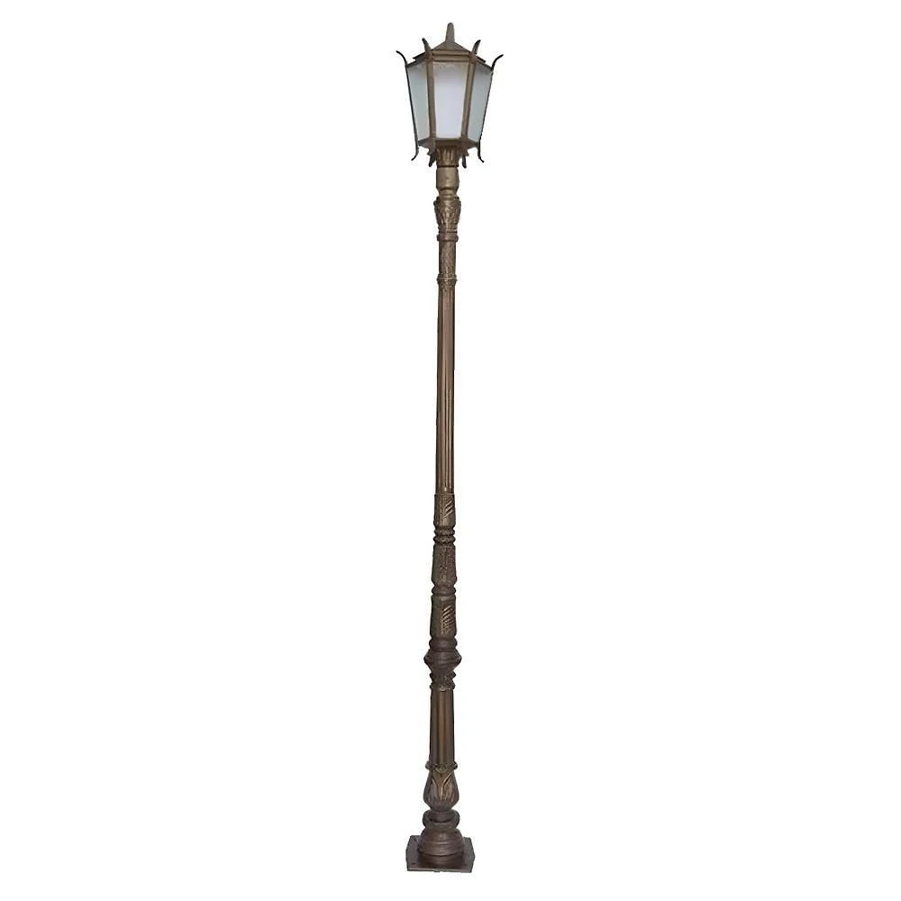 Poste para Jardim Colonial Las Vegas em Alumínio Fundido 2,50m Luminárias N. Sra. da Guia