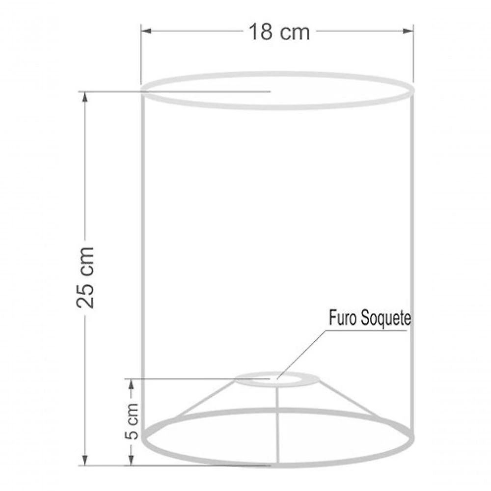 Cúpula para Abajur e Luminária CP-8006 18X25CM em Linho Bege Resistente à Maresia Vivare Brasil webcontinental-7908138290108