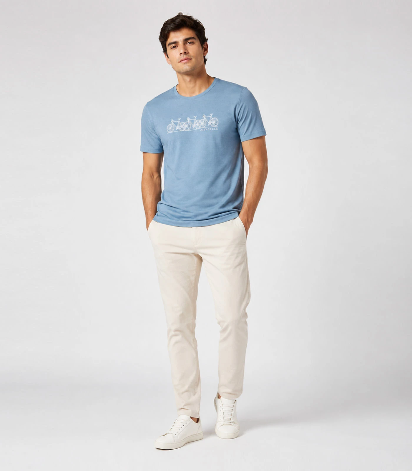 Miniatura Camiseta Masculina Com Estampa Select Azul G