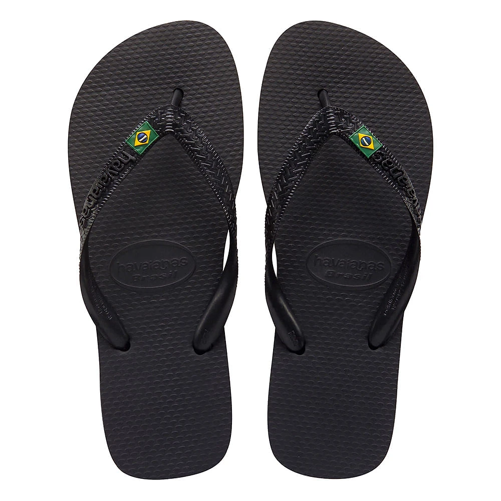 Sandálias Havaianas Brasil Preto Tamanho 41/42 1 Par