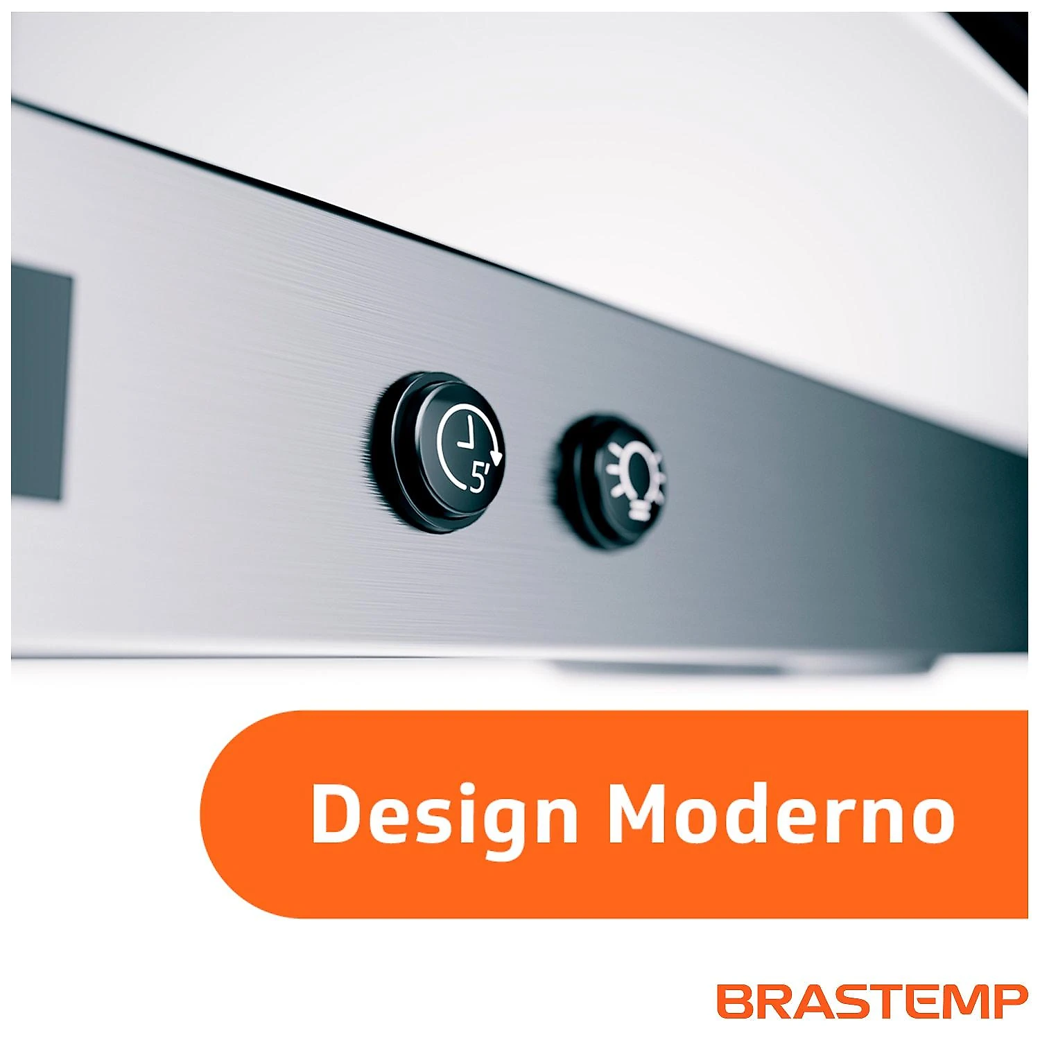 Coifa de Parede Brastemp 90 cm Inox 5 e 6 Bocas Timer Autodesligamento BAP90AR 110