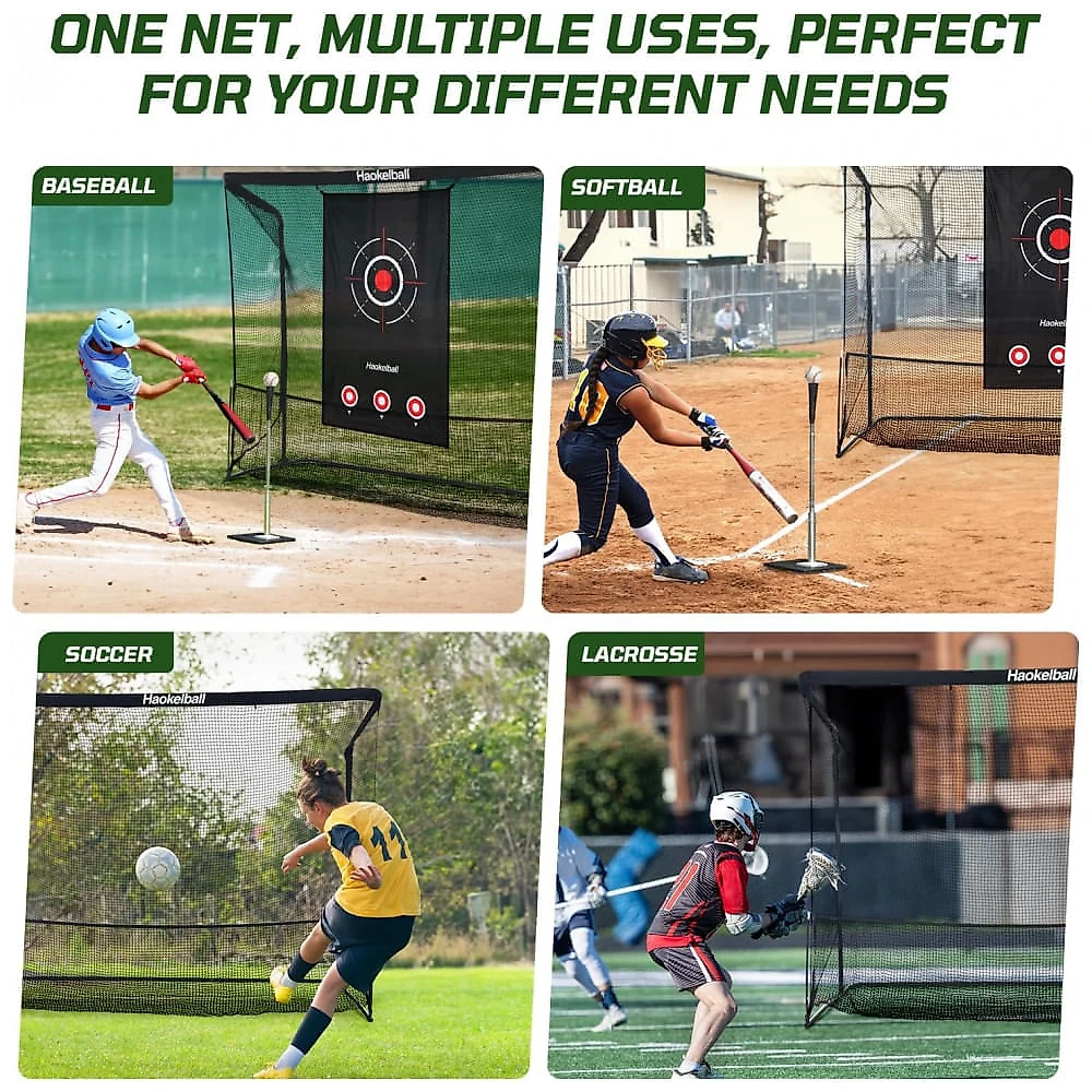 Rede de Treino de Golfe com Alvo para Uso Interno ou Externo - Rede de Golfe Resistente 10x7,5ft com Bolsa de Transporte,Haokelball.