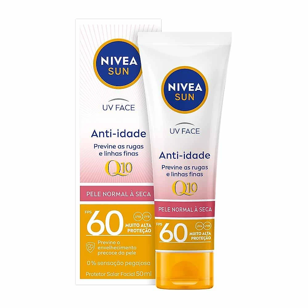 Nivea sun protetor solar uv face q10 anti-idade fps 60 50ml