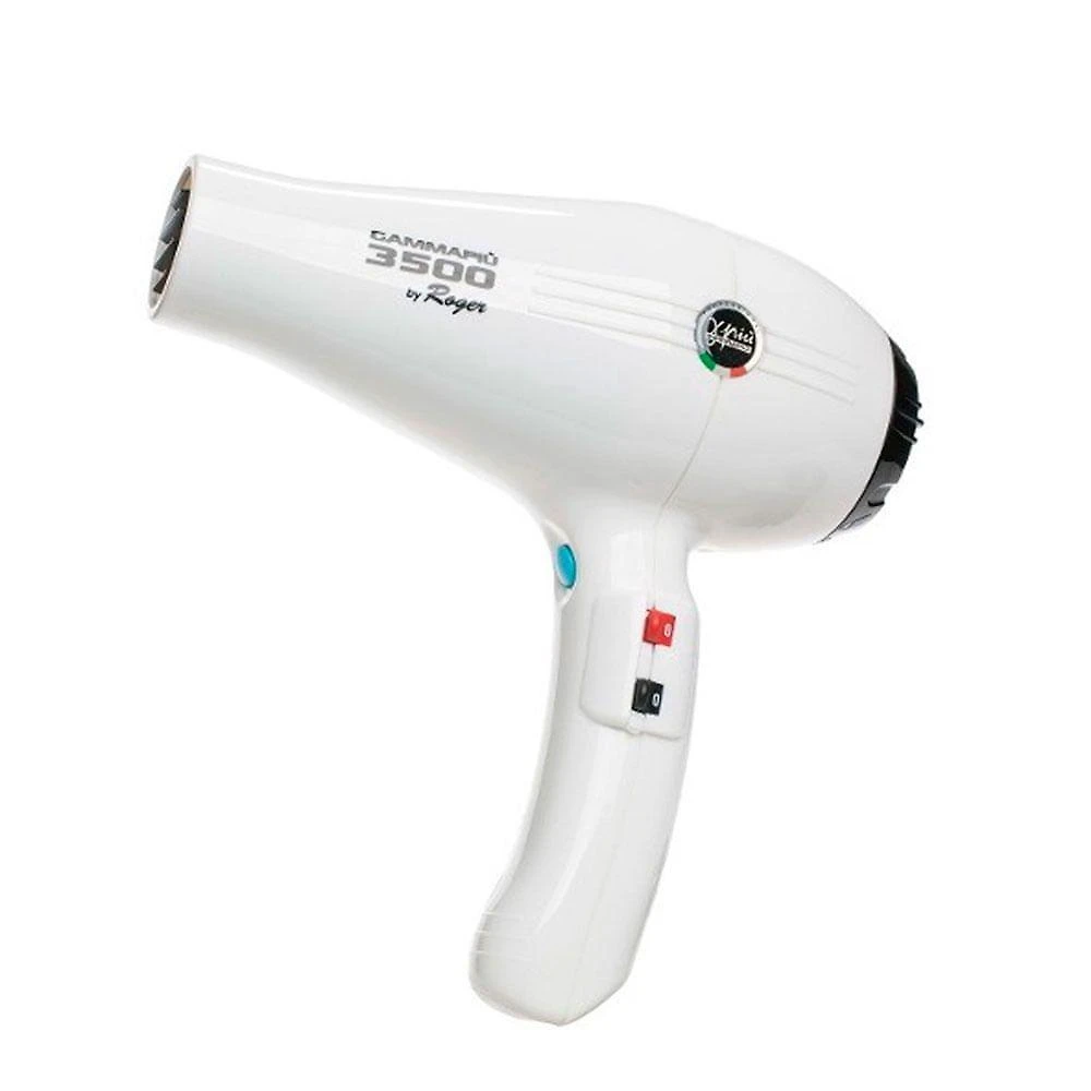 Roger Gammapiù 3500 Branco Secador De Cabelo Italiano 220V