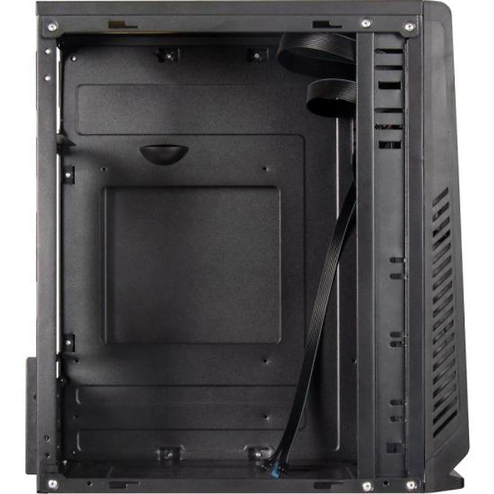 Gabinete ATX COC502BK Compact Preto Alumínio com Painel Frontal Escovado Fortrek