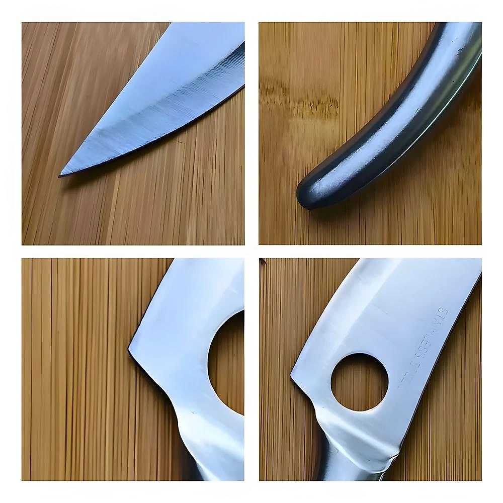 Faca para Desossar Faca Artesanal de Inox em Aço Inoxidável Spear 16CM para Caça Pesca Camping Inox