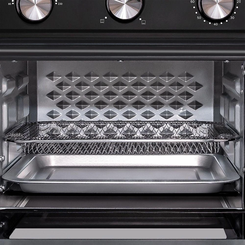 Forno Fryer Elétrico De Bancada 22 Litros Fogatti Black Preto 220v