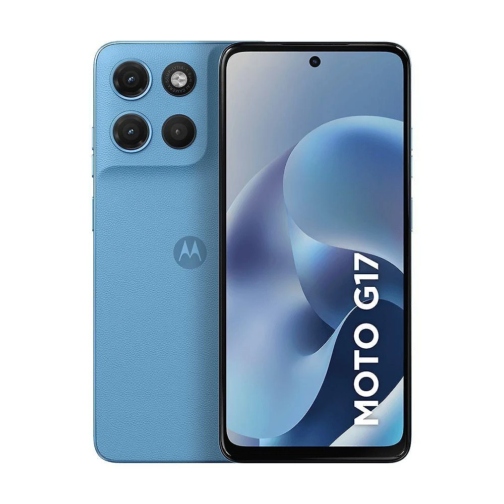 Celular Smartphone Motorola Moto G17 128GB 4GB RAM 4G Tela 6,7'' Azul