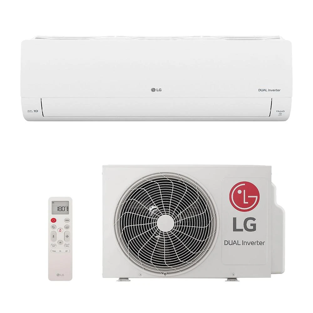 Ar-Condicionado Split Inverter 9000 BTUs LG Dual Inverter Voice Só Frio S3-Q09AA31Q 110V